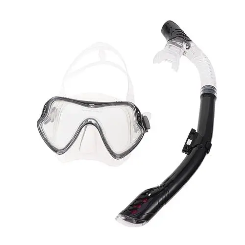Produktbild: MOBUTOFU Schnorchelmasken-Set Aus Silikon – Und Wiederverwendbar-ablassventil Für Männer Und Frauen