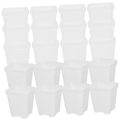 Produktbild: MOBUTOFU 20er-Pack Töpfe Kunststoff-baumschule Töpfe Für Garten Home Pflanzschalen Drainagelöcher