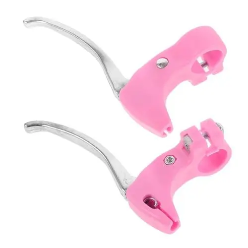 Produktbild: MOBUTOFU 2 Stück Fahrradbremshebel Der Fahrradbremsgriff Fahrradbremsbedarf Fahrradteile Und Zubehör Mountainbike Bremshebel Bremsteil Bremshebel Handbremshebel Rosa Aluminium