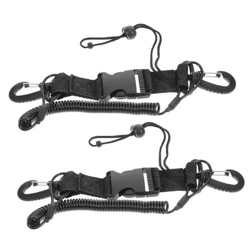 Produktbild: MOBUTOFU 2st Tauchkameraseil Kamera-handgriff-Lanyard Tragbarer Kameragurt Handschlaufe Kamera-handgriffriemen Kameragurt Aus Seil Federband Für Die Kamera Tauchkameragurt Black Plastik
