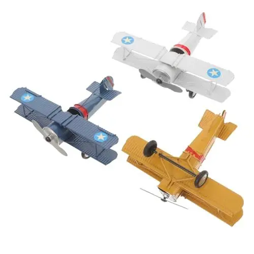 Produktbild: MOBUTOFU Hochflugzeug-Modell Ornament Eisenhandwerk für Erwachsene Vintage- Flugzeug