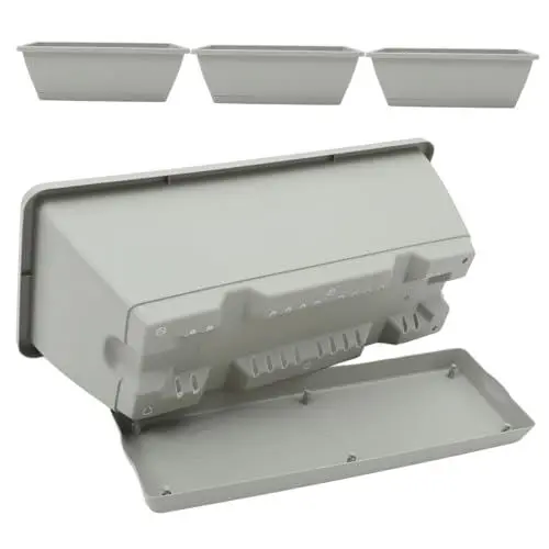 Produktbild: MOBUTOFU 4 Sets Box Balkon Pflanztopf Sukkulententopf Rechteckiger Pflanztopf Kindergartentopf Großer Fensterbank Pflanzkasten Rechteckiger Pflanzkasten Gemüseanzuchttopf Fensterbank Topf