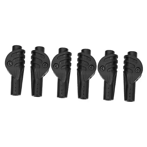Produktbild: MOBUTOFU 6 STK Zeltgelenke Camping zubehör Tent Poles Ersatzzeltstangengelenk tragbarer Zeltverbinder Zeltstangenverbinder Zeltstützstangenverbinder für den Außenbereich Kohlefaser Black
