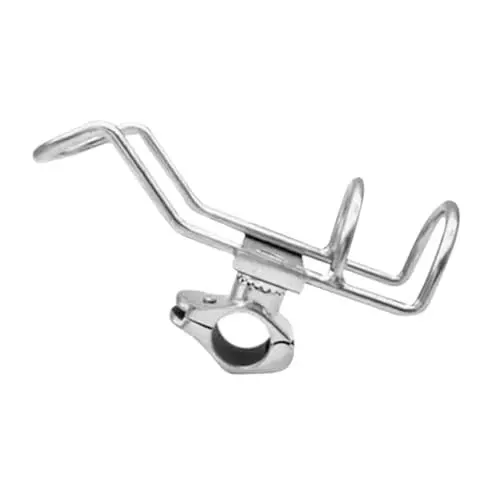 Produktbild: MOBUTOFU Angelrutenhalter Aus Edelstahl Angelrutenhalter Für Boote Unterstützung Für Angelruten Montierter Angelrutenständer Verstellbarer Rutenhalter Rutenträger Silver Rostfreier Stahl