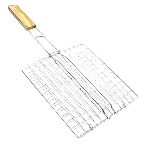 Produktbild: MOBUTOFU Bbq Backen Rack Clamp Edelstahl Grill Net Für Barbecue Draht Mesh Korb