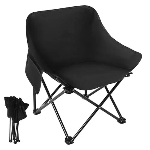 Produktbild: MOBUTOFU Strand Stuhl Faltbarer Campingstuhl Mit Liegefunktion Verstellbare Rückenlehne Stabiler Gartenstuhl Für Outdoor Balkon Strand Und Camping Leicht Und Tragbar Ideal Für Entspannte Momente