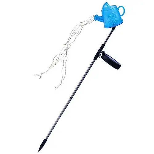Produktbild: MOBUTOFU Gartenlampe im Freien solar طاقه شمسيه Terrassenlampen für den Außenbereich Landschaftslicht im Freien LED giesskänke wasserkocher Außenlicht rasen licht Rostfreier Stahl Sky-blue