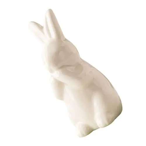 Produktbild: MOBUTOFU Statue Keramik Hase Figurine Zarte Keramik Hase Für Wohnkultur Schmuck