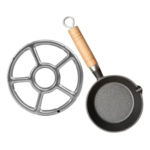 Produktbild: MOBUTOFU Mini-Gusseisenpfanne Ei-Omelett-Pfanne Kochgeschirr Bratpfanne Ei tragbarer Mini-Eierkocher