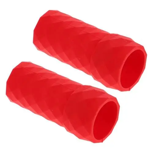 Produktbild: MOBUTOFU Paar Rennrad Lenkerband Fahrradgriffe Rennrad Fahrradgriffe Fahrradlenker Lenkergriffe Rollergriffe Radfahren Lenkerband Lenkerabdeckung Griffgriffe Fahrradband Rot