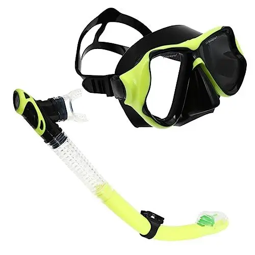 Produktbild: MOBUTOFU Schnorchelset Für Erwachsene Inklusive Tauchmaske Schnorchel Und Flossen Anti Fog Und UV Schutz Für Langlebigkeit Und Komfort
