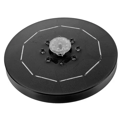 Produktbild: MOBUTOFU Solarbrunnen Solar- Solarwasserbrunnenpumpe Springbrunnenpumpe Gartenwasserpumpe solarbelüfter pumpe solar brunnenpumpe solarbrunnem Gartenbrunnenpumpe Garten wasserpumpe Abs Black