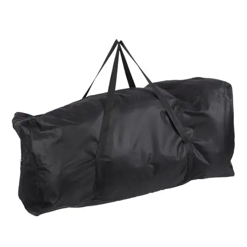 Produktbild: MOBUTOFU Tasche Für Holzkohlegrill Outdoor-grilltasche Tragetasche Für Grillwerkzeug Picknick-aufbewahrungstaschen Outdoor-grillwerkzeugtasche Faltbare Grilltaschen Oxford-stoff Black
