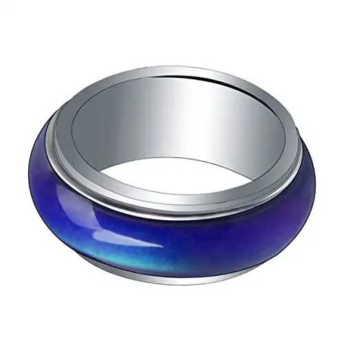 Produktbild: MOBUTOFU Modisches Stimmungswechselband Stimmungsschmuck Für Frauen Männer Und Kinder 8 Mm Größe 18 Mm Kreatives Temperaturempfindliches Design Bequemes Tragen Für Besondere Anlässe