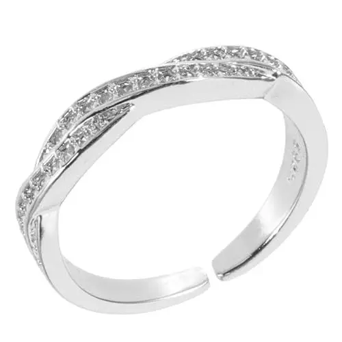 Produktbild: MOBUTOFU Modische Zirkon Engagement Für Frauen Einfache Chic Finger