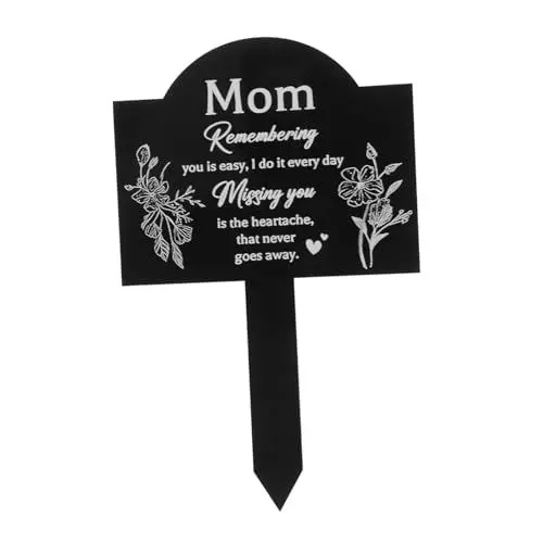 Produktbild: MOBUTOFU Gartenstecker Acryl Grabstecker Gedenkstecker Für Angehörige Grabschmuck