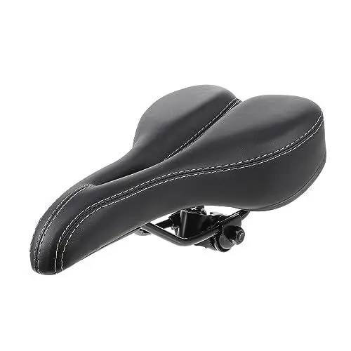 Produktbild: MOBUTOFU Weicher Fahrradsattel Bequem Ergonomisch Universal Sattel Stoßdämpfend Ledersitzkissen Fahrradzubehör Für Mountainbike Trekkingrad Gravelbike