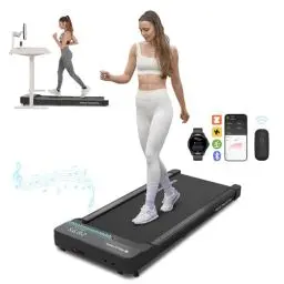 Produktbild: Mobvoi Walking Laufband Plus Walking pad extra breitem 42 cm Laufband, 2,25 PS, GEH- und Joggingmaschine, Gehunterlage kompaktes 2-in-1-Laufband für das Homeoffice 120 kg, 6km/h