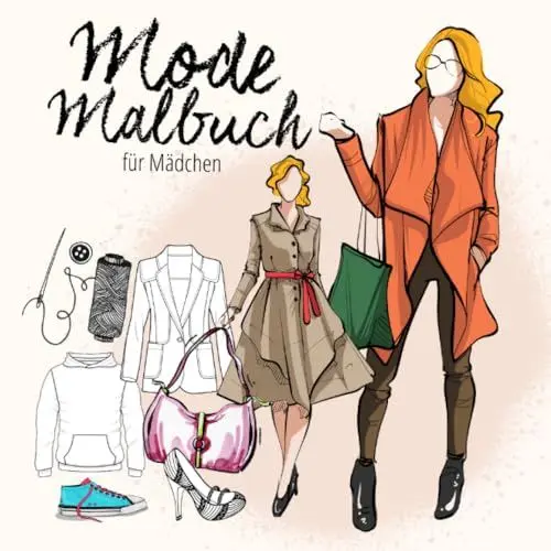 Produktbild: Mode Malbuch für Mädchen: Malbuch für Mädchen ab 10 Jahre | für Jugendliche, Teenager | Mode & Models | Geschenkidee für Mädchen | kreative ... & model sketches | 8,5x8,5