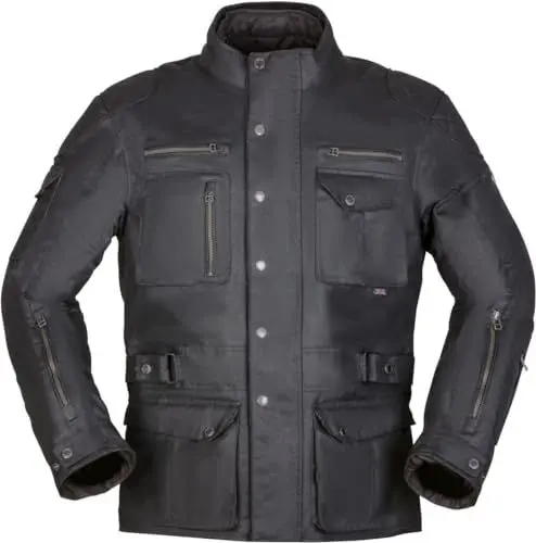 Produktbild: Modeka Motorradjacke Matlock wasserdichte Wachsjacke mit Level 2 Protektoren, XXL