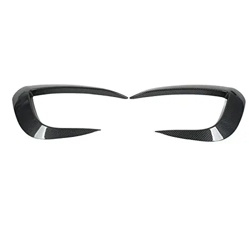 Produktbild: Model Y Nebelscheinwerfer-Zierabdeckung, Nebelscheinwerfer-Rahmenblatt-Zierleiste, Augenbrauen-Spoiler Blende für Nebelscheinwerferblende (Kohlefaser-Optik)