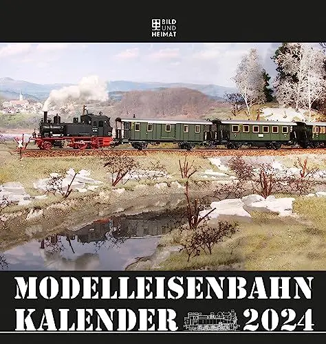 Produktbild: Modelleisenbahnkalender 2024: inkl. 12 Postkarten