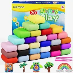 Produktbild: Modelliermasse Lufttrocknend - 30 Farben Knete Lufttrocknend für Kinder, Geschenk für Jungen und Mädchen im Alter von 3-12 Jahren (30)