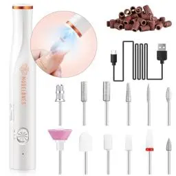 Produktbild: modelones Nagelfräser Kabellos, 13 in 1 Fräser für Gelnägel 22000 u/Min, Maniküre und Pediküre Set, LED Licht, Nagelfeile für Gelnägel- Acrylnägel- Nagelformen- Entfernen von Hornhaut Maniküre Set