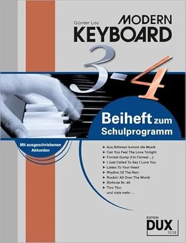 Produktbild: Modern Keyboard, Beiheft 3-4: Beiheft 3-4 zur Schule
