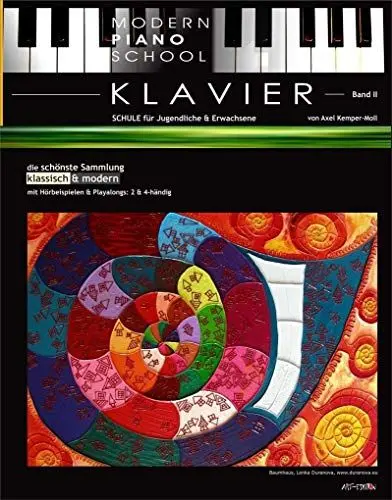 Produktbild: Modern Piano School 2 / Klavierschule: für Jugendliche & Erwachsene | schönste Sammlung klassisch & modern | dreampopART | leicht bis mittel: für ... (Modern Piano School: classic & modern)