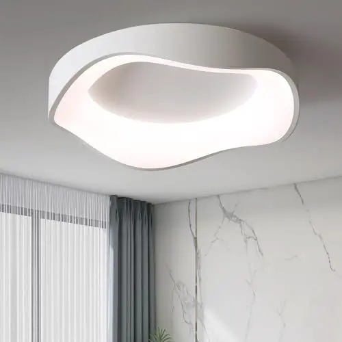 Produktbild: Moderne Led Deckenleuchte, Deckenleuchte Dimmbar Minimalistische, 50cm 3000K-6500K Led Deckenlampe Für Wohnzimmer Schlafzimmer Küche Flur
