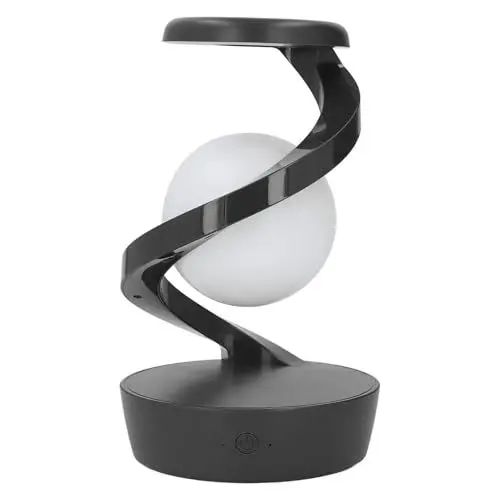 Produktbild: Haofy Moderne Spiralförmige LED-Tischlampe Levitation mit Visuellem 3D-Effekt für Schlafzimmer und Wohnzimmer (GREY)