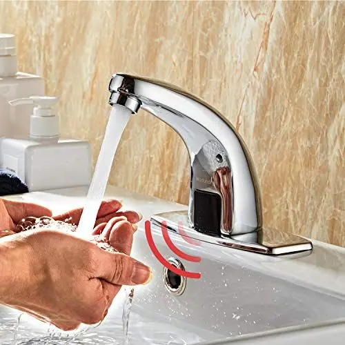 Produktbild: Modundry Sensor Wasserhahn, Automatische Infrarot Waschtischarmatur Smart Berührungslos Waschbecken Handwaschbecken mit Steuerbox für Küche Badezimmer Haushalt und gewerbliche Zwecke