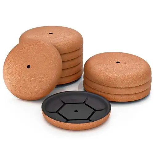 Produktbild: Möbelgleiter, Filzgleiter für Stühle, Möbelgleiter für Schwere Möbel, Filzgleiter Möbel 10 Stück, möbelgleiter Set zum Schutz von Böden und Möbeln und Leichten Verschieben von Möbeln (Rund, 12 cm)