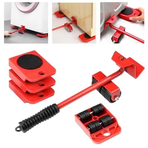 Produktbild: Möbelheber Möbelroller Möbelrollen Transportroller Rollen Möbeltransportrollen Möbelgleiter Umzugshelfer Gleiter Set Schwerlast für Möbel, mit 4 Rollen Sicheren und Einfachen Transport
