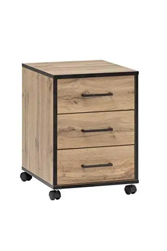 Produktbild: Möbelpartner Montana 146466 Rollcontainer, Eiche Landhaus Dekor, 40,1 x 50 x 57 cm