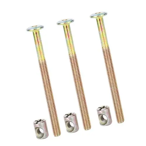 Produktbild: Möbelverbinder, Möbelschraubenverbinder, Möbelschrauben Holzverbindungsplatten (100 mm)