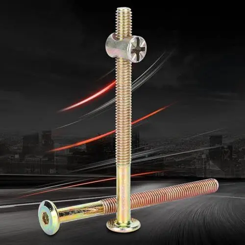 Produktbild: Möbelverbinder, Möbelschraubenverbinder, Möbelschrauben Holzverbindungsplatten (80mm)