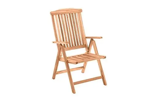 Produktbild: Möbilia® Gartenstuhl, Teak, Breite: 57 cm Tiefe: 73 cm Höhe: 104 cm