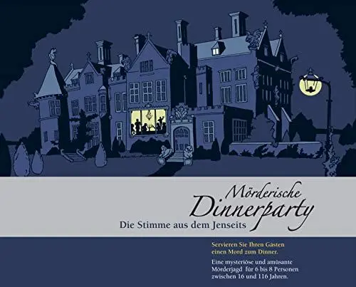 Produktbild: Mörderische Dinnerparty – Die Stimme aus dem Jenseits - Krimidinner für zuhause für 6 bis 8 Personen/spannendes Krimi Dinner Spiel/Krimispiel für Erwachsene