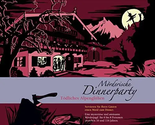 Produktbild: Mörderische Dinnerparty – Tödliches Alpenglühen - Krimidinner für zuhause für 6 bis 8 Personen/ spannendes Krimi Dinner Spiel/ Krimispiel für Erwachsene