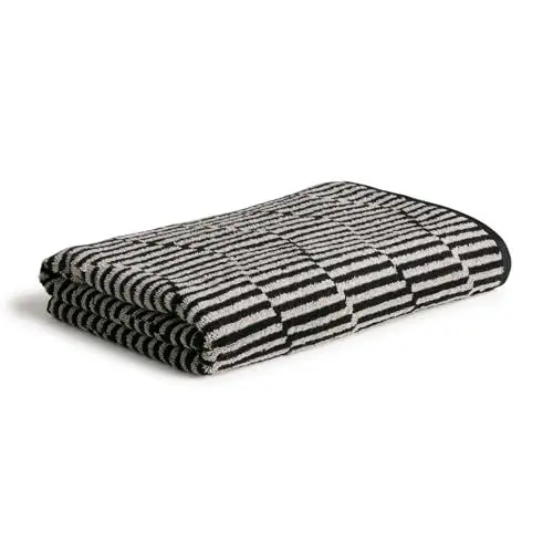 Produktbild: MÖVE Illusions Relief Duschtuch 67 x 140 cm aus 100% Baumwolle, Cashmere/Black