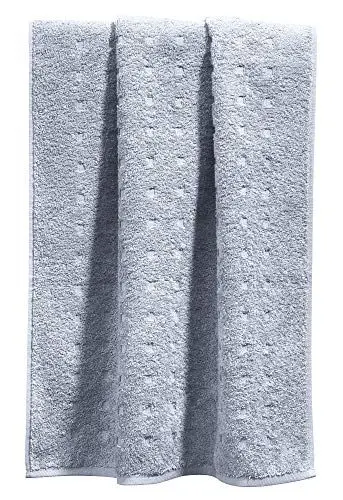 Produktbild: Möve Duschtuch Quadretti Walk-Frottier Silber Größe 67x140 cm