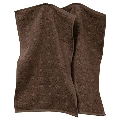 Produktbild: Möve Gästetuch 2er-Pack Quadretti Walk-Frottier braun Größe 30x50 cm
