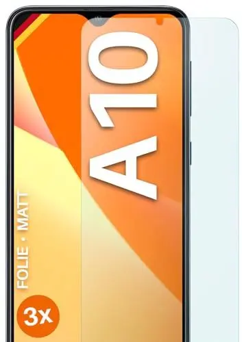 Produktbild: moex® FlexProtect Schutzfolie matt kompatibel mit Samsung Galaxy A10 Folie gegen Reflexionen, Anti Reflex Displayschutz, matte Displayfolie, robust und Kratzfest – 3 Stück