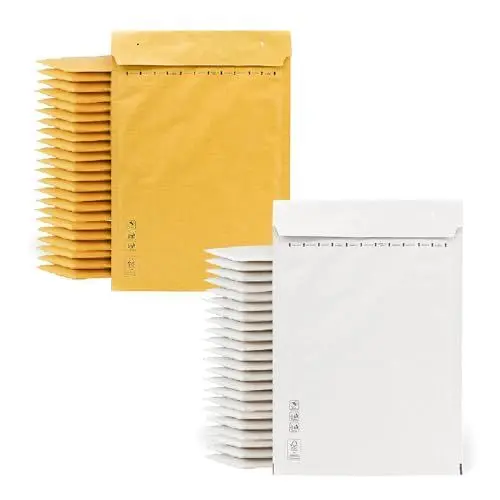Produktbild: m-office Luftpolsterumschläge, Luftpolsterumschläge, Kraft-Weiß, Versandtaschen für Pakete, verschiedene Größen, Versandtaschen · m-office (120 x 220 mm, 100 Stück)