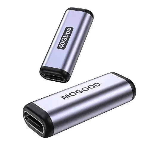 Produktbild: MOGOOD USB C Buchse zu C Buchse Adapter OTG Typ C Konverter 40Gbps Ladegerät Stecker Kompatibel für C Gerät