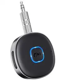 Produktbild: Mohard AUX Bluetooth Adapter Auto, Drahtloser KFZ Bluetooth 5.3 Empfänger für Heim-Stereo/Kabelgebundene Kopfhörer, Bluetooth Adapter AUX 3,5mm, Freisprechen, Dual Verbindung, 16 Stunden Spielzeit