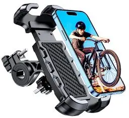 Produktbild: Mohard Handyhalterung Fahrrad, (Niemals Herunterfallen) 360° Drehbar Handyhalterung Motorrad, Handyhalter Fahrrad für Rennrad MTB, Kompatibel mit iPhone 16/15, Galaxy, 4,7-6,8 Zoll Smartphone