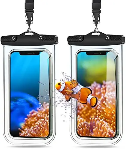Produktbild: Mohard wasserdichte Handyhülle, Unterwasser IPX8 Wasserfeste Handytasche mit Umhängeband für Schwimmen & Tauchen, Waterproof Phone Case Kompatibel mit iPhone 16/15/14/13, Galaxy bis zu 7